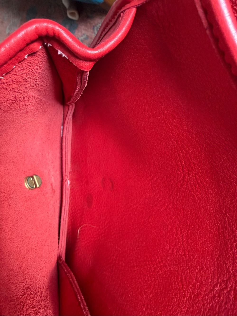 Vintage Red Coach Station bag 5130 - Picture 12 of 12